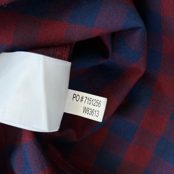 Nautica Mens Short Sleeve Button Up Shirt Gingham Size M Classic Fit - Picture 8 of 10